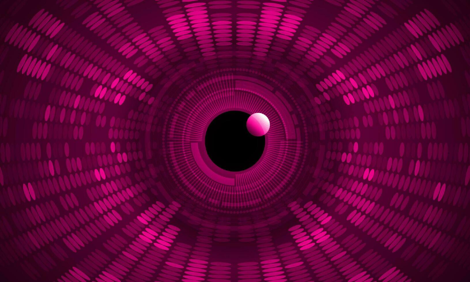 Modern Holographic Eye on Technology Background vector