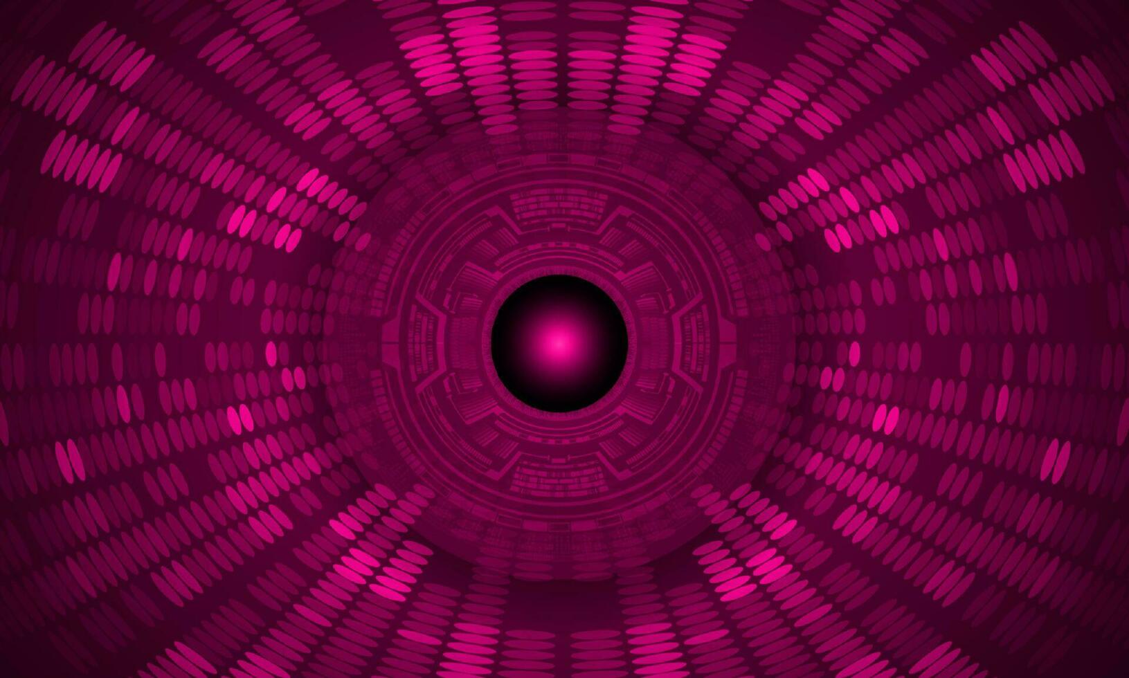 Modern Holographic Eye on Technology Background vector