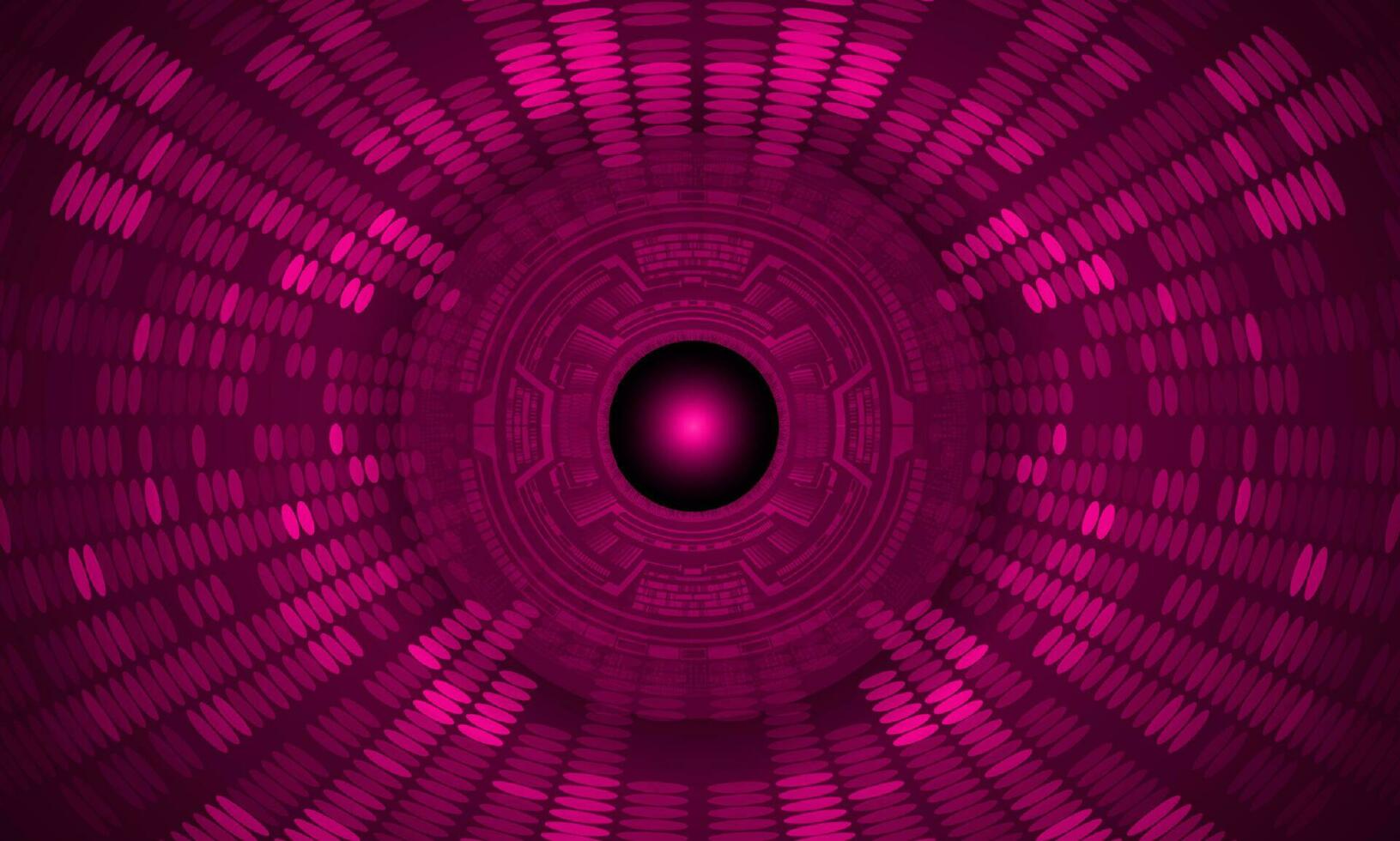 Modern Holographic Eye on Technology Background vector