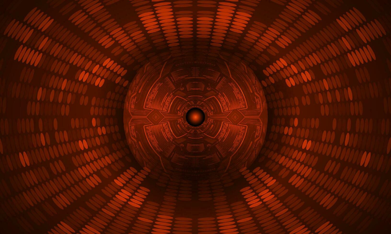 Modern Holographic Eye on Technology Background vector