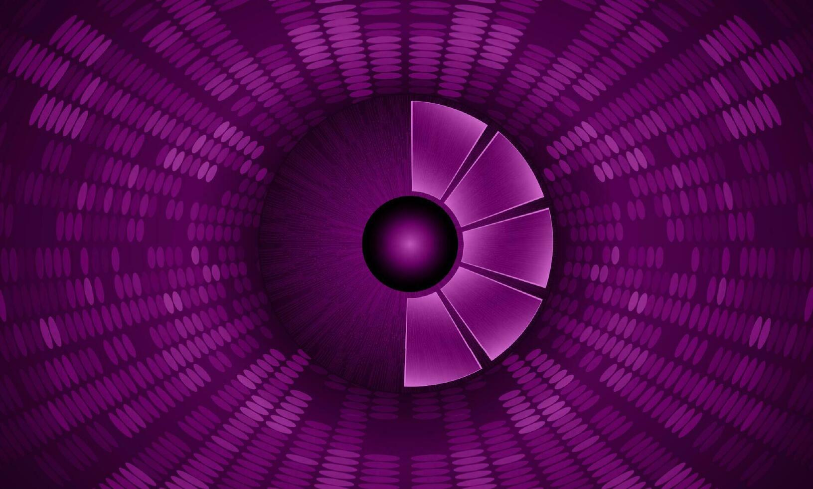 Modern Holographic Eye on Technology Background vector