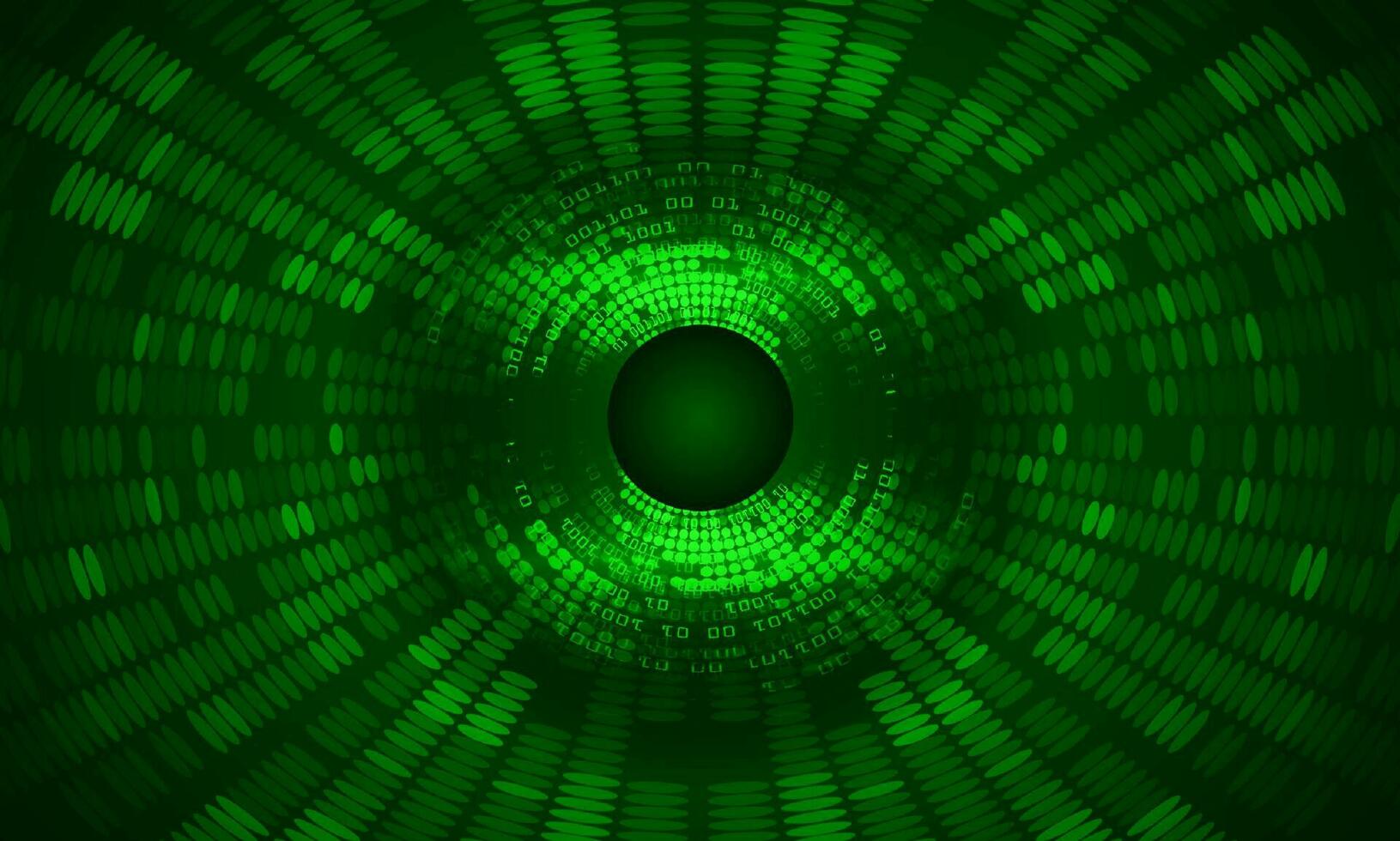 Modern Holographic Eye on Technology Background vector
