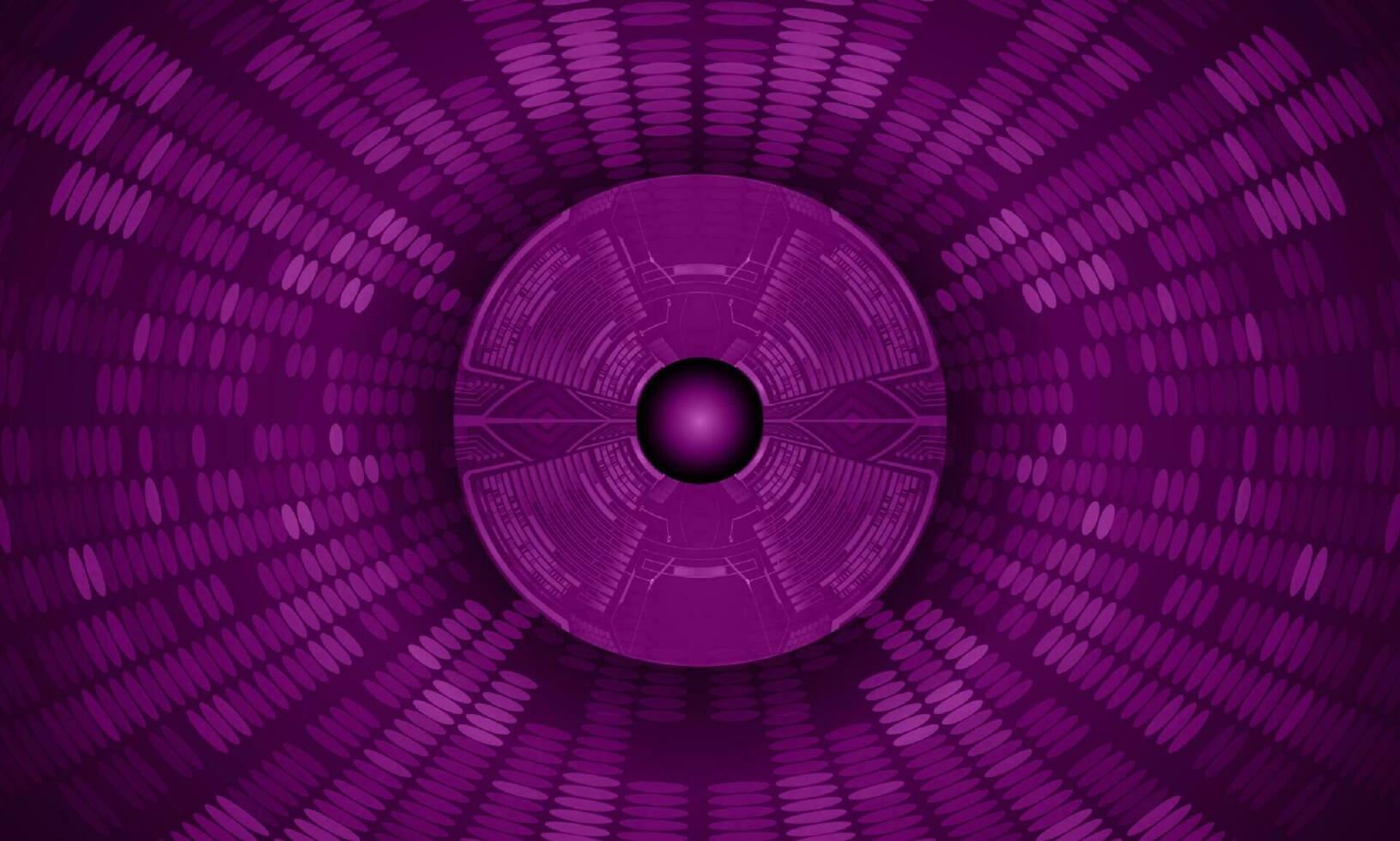 Modern Holographic Eye on Technology Background vector