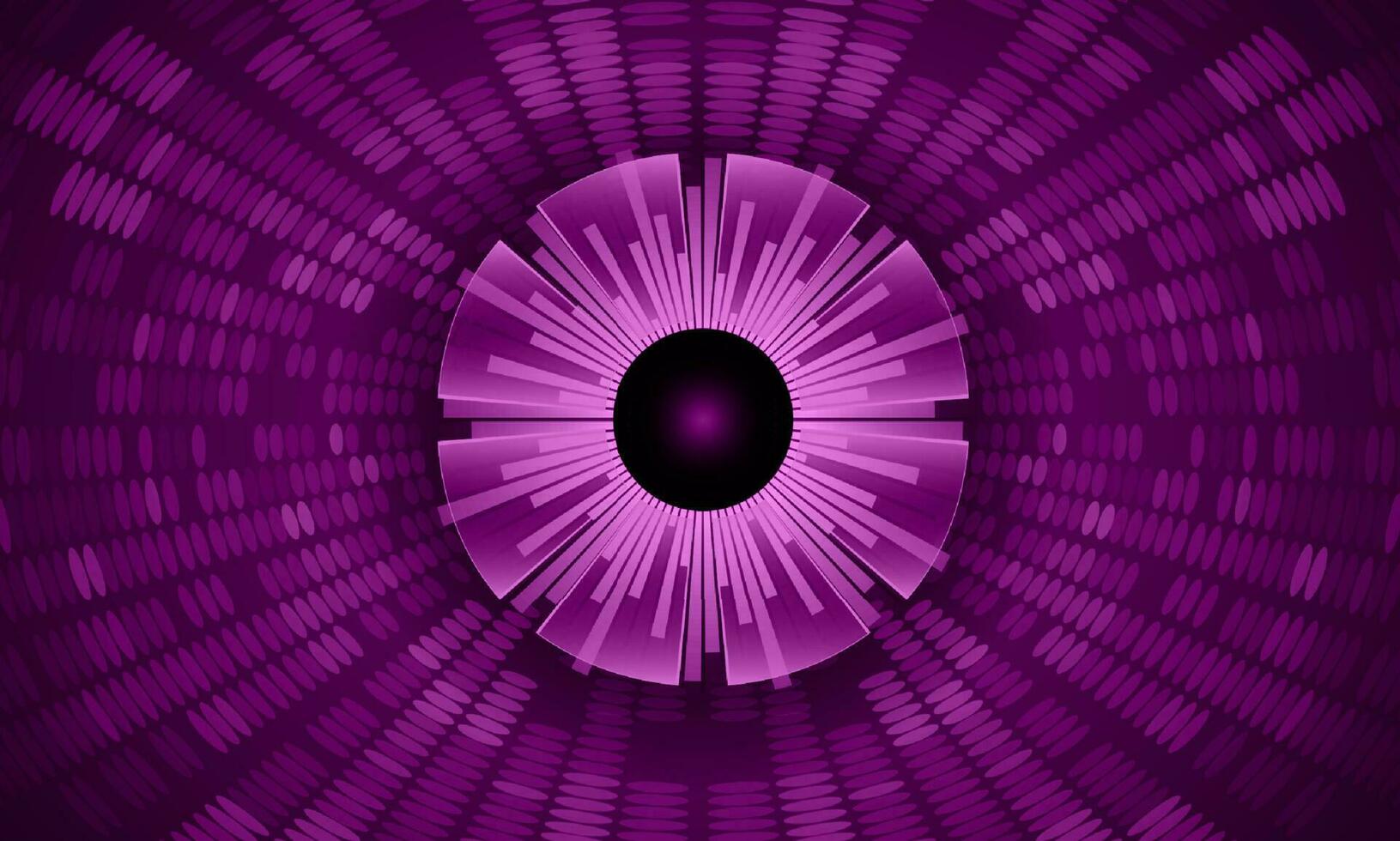 Modern Holographic Eye on Technology Background vector