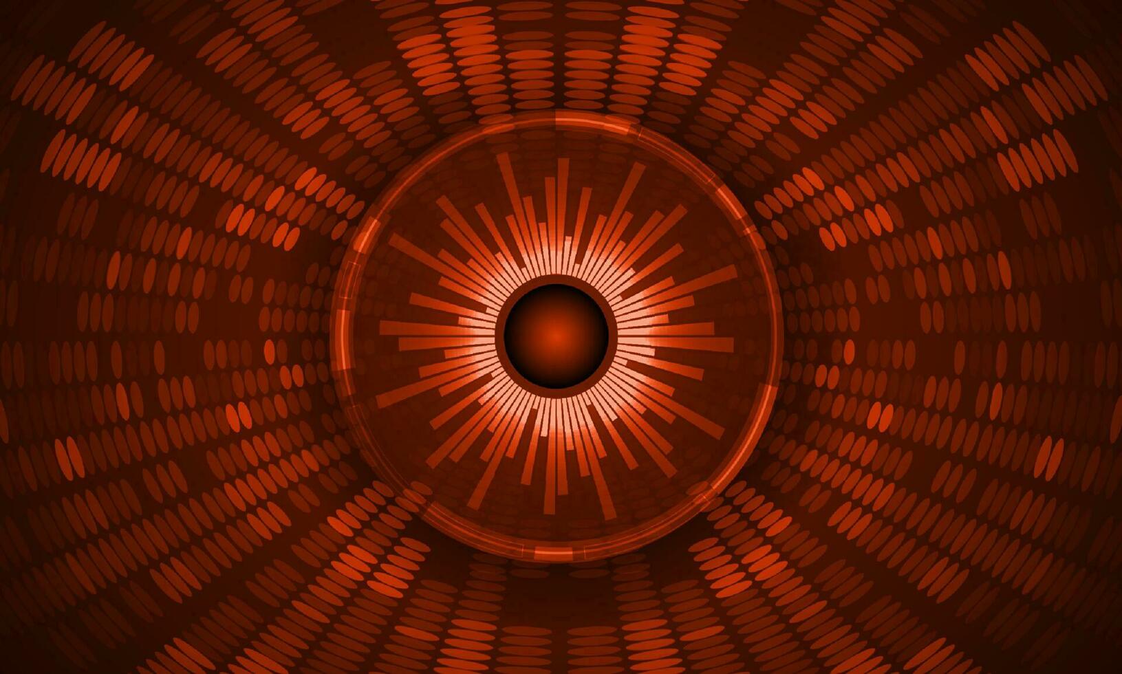 Modern Holographic Eye on Technology Background vector