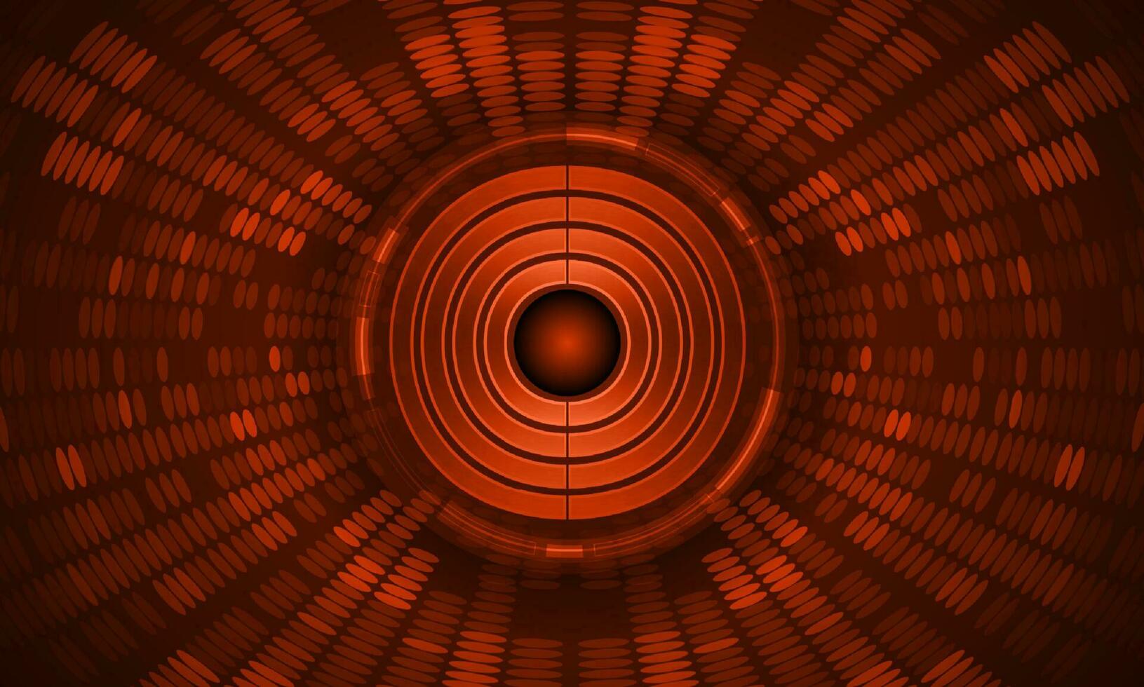 Modern Holographic Eye on Technology Background vector