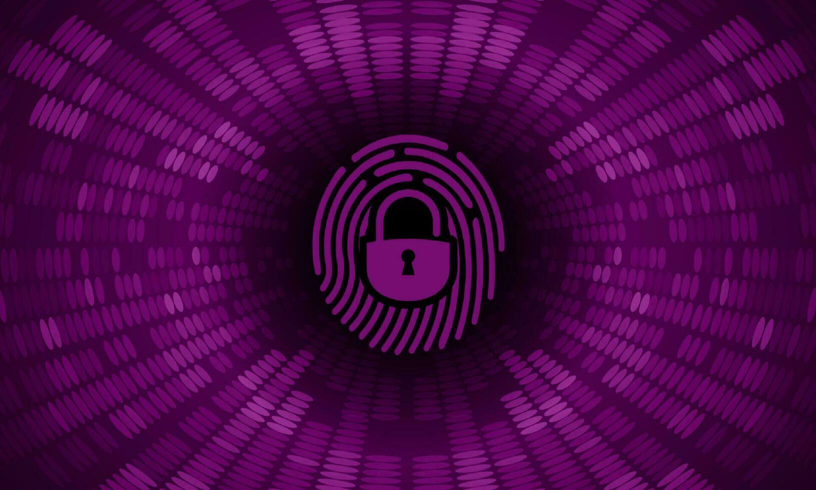Modern Cybersecurity Technology Background with lock vector