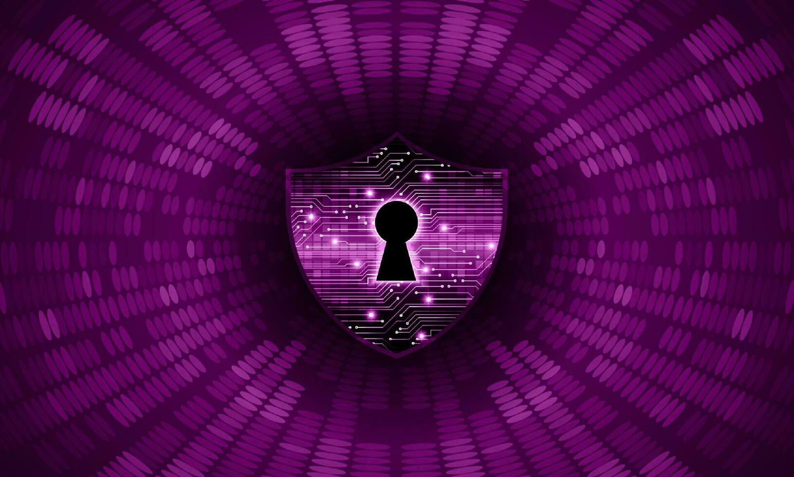 Modern Cybersecurity Technology Background with lock vector