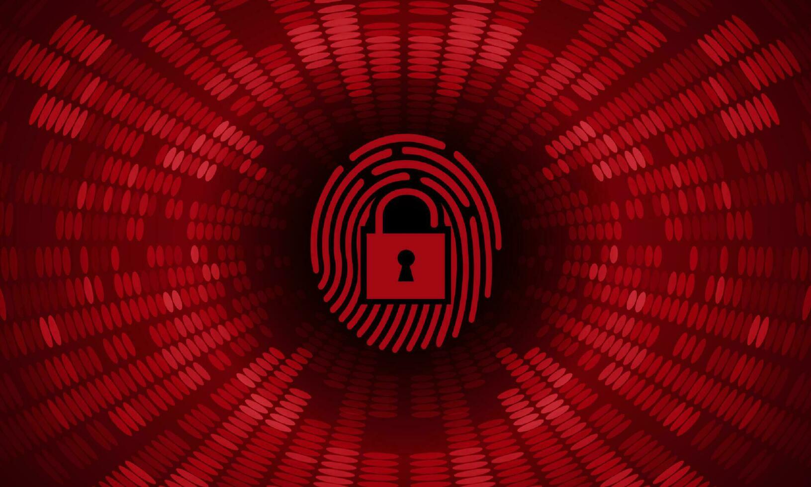Modern Cybersecurity Technology Background with lock vector