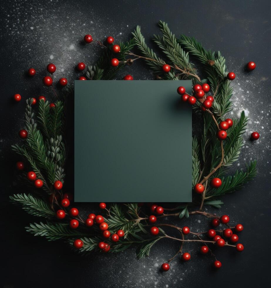Christmas frame background. Illustration photo