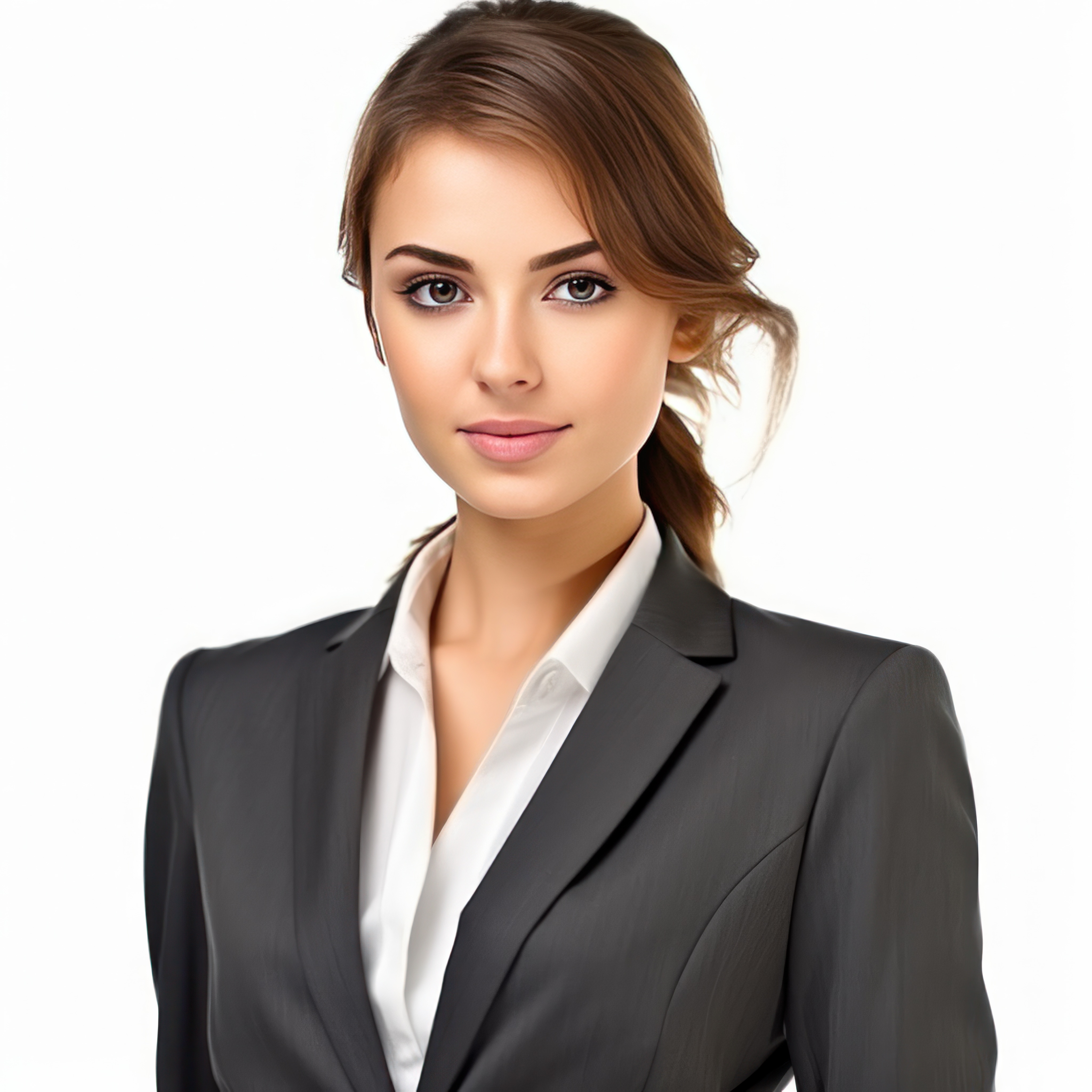 Professional Resume Template Stock - Business Woman Isolated Illustration Ai Generative Free Photo