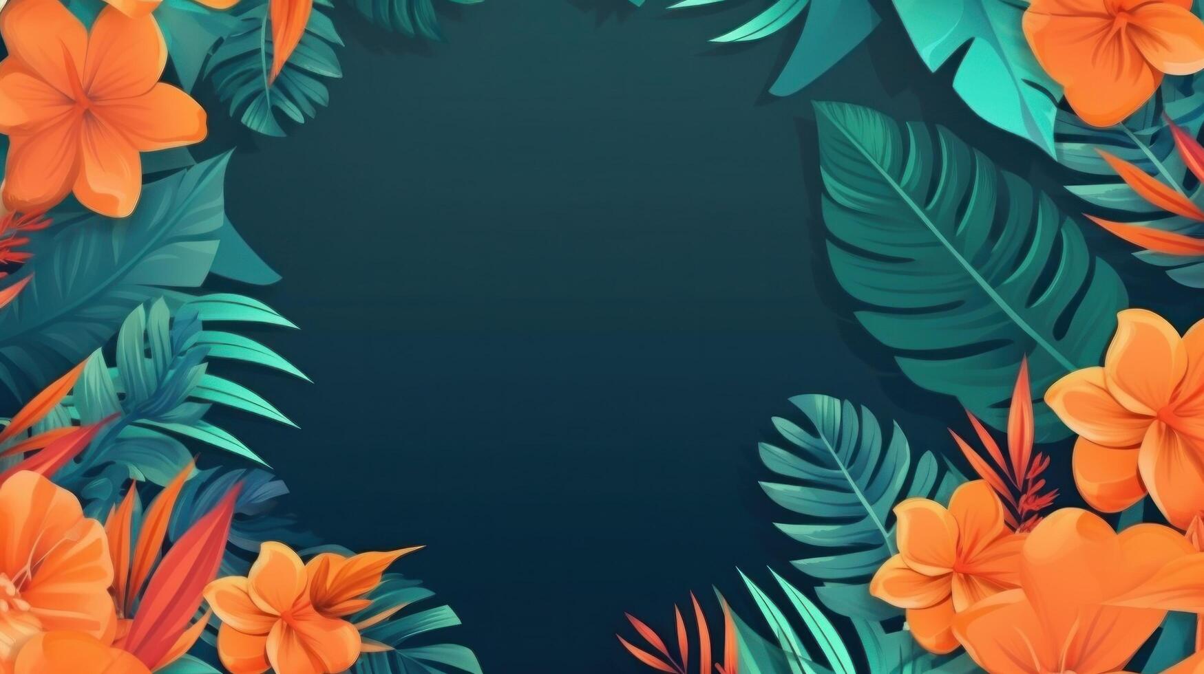 Summer tropical natural background. Illustration photo