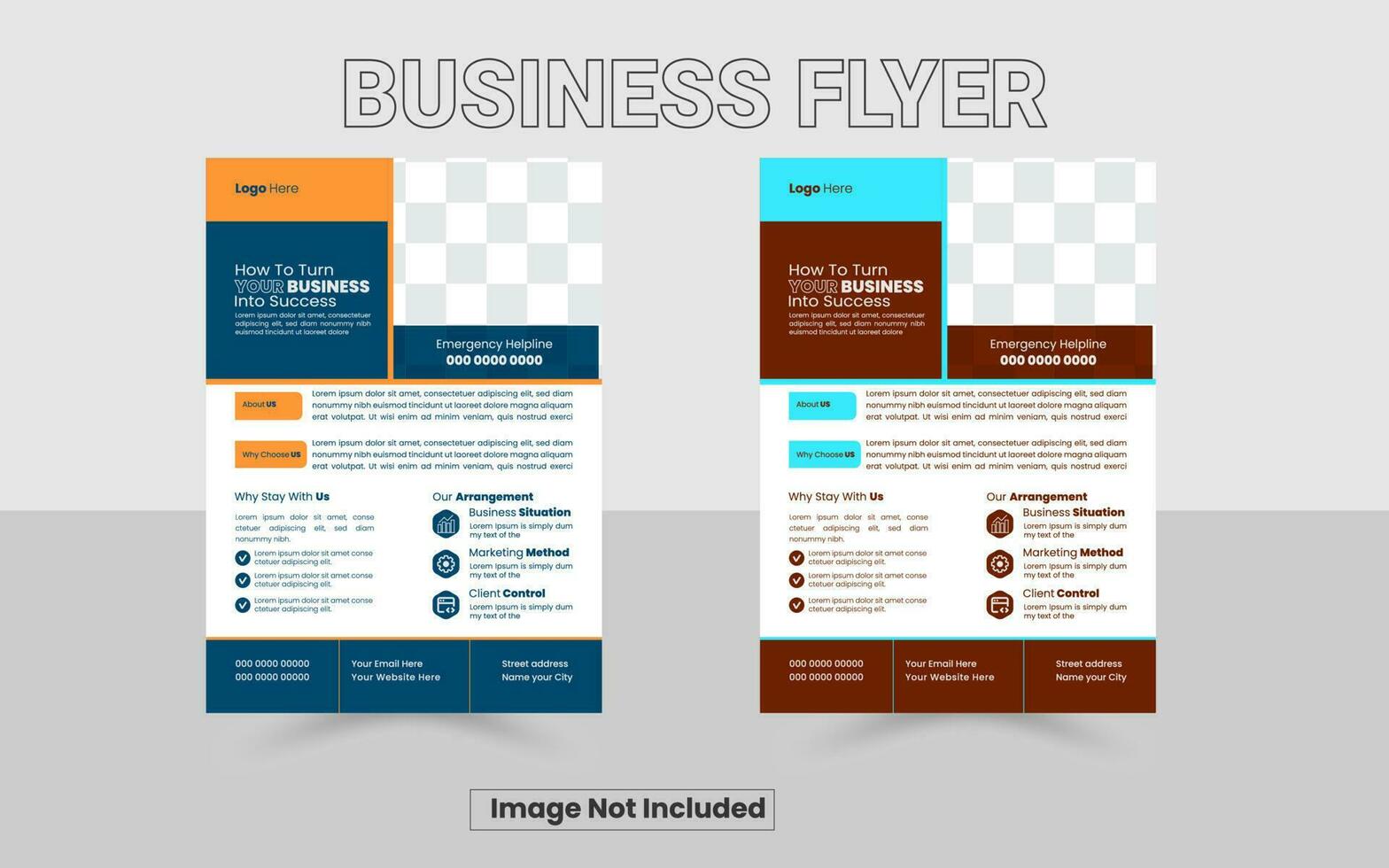 Modern Professional Flyer Template, Simple Flyer, Flyer Design Template, Corporate Flyer Design, Colorful Flyer Template, Creative Flyer Design, Editable Flyer, Abstract Flyer, Minimal Flyer Design vector