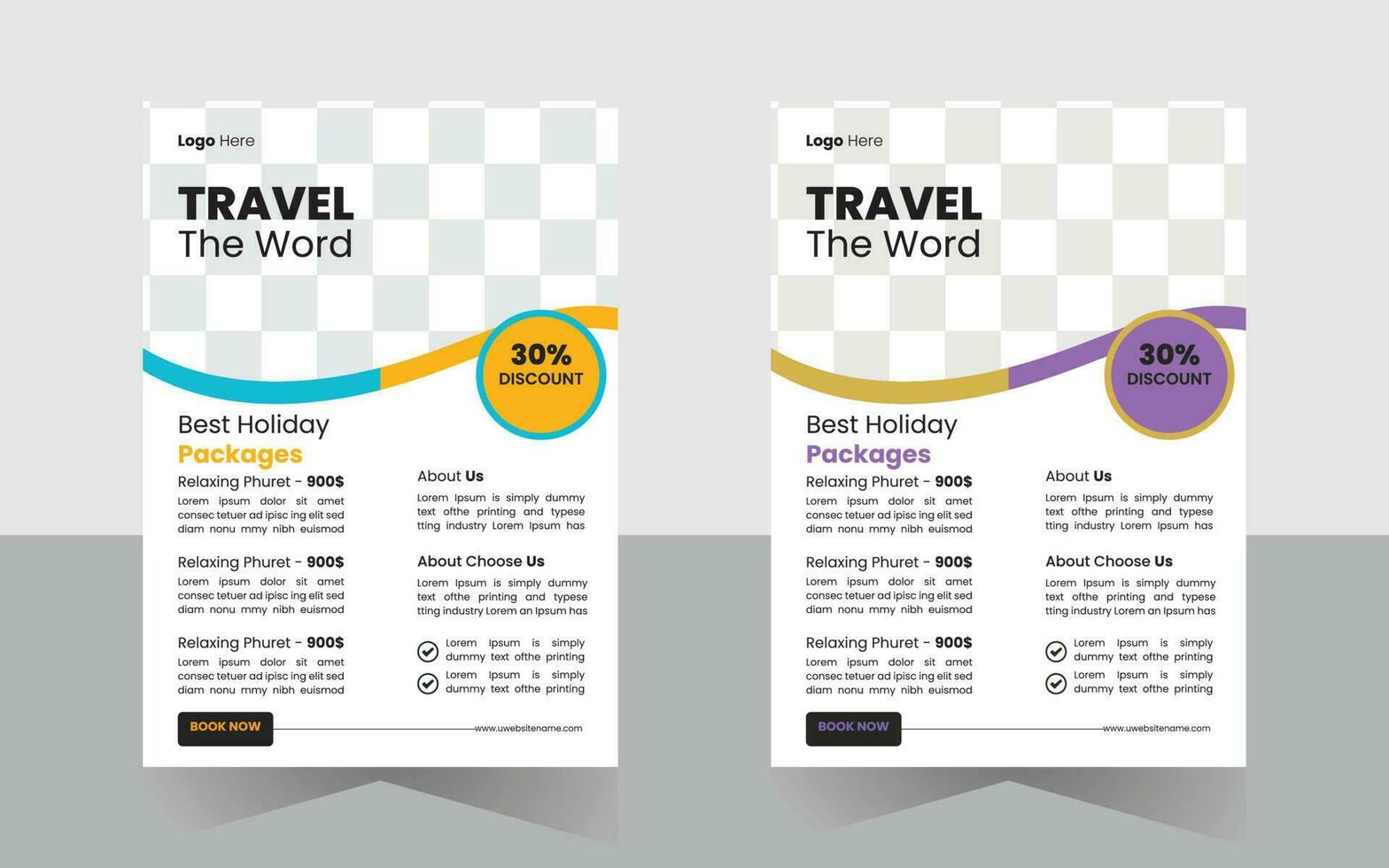 Traveling Flyer Template Pro Vector