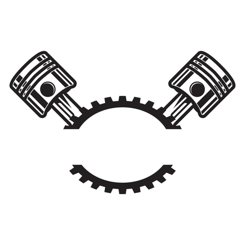Piston icon logo vector illustration design template