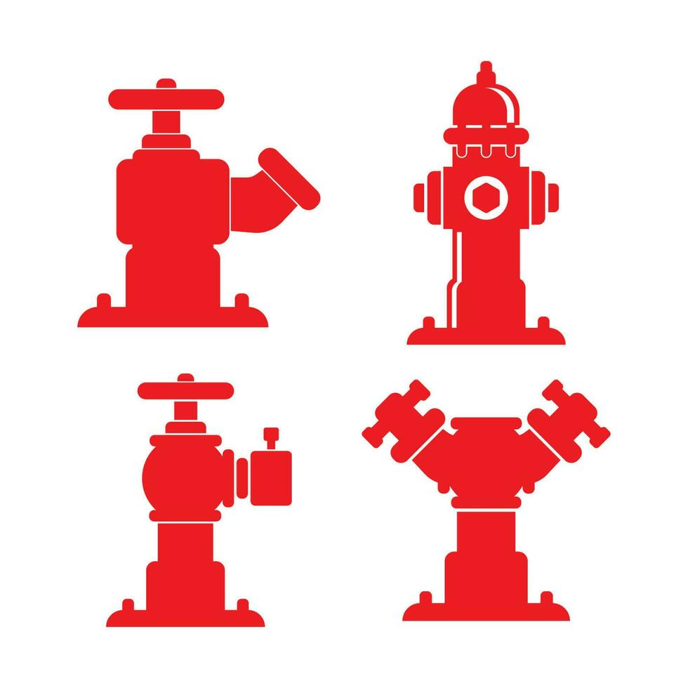 Fire hydrant symbol icon, logo vector illustration design template