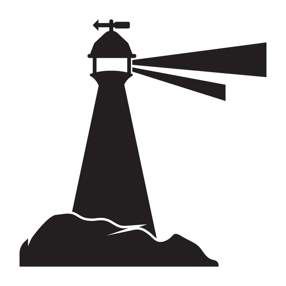 lighthouse icon vector illustration logo template