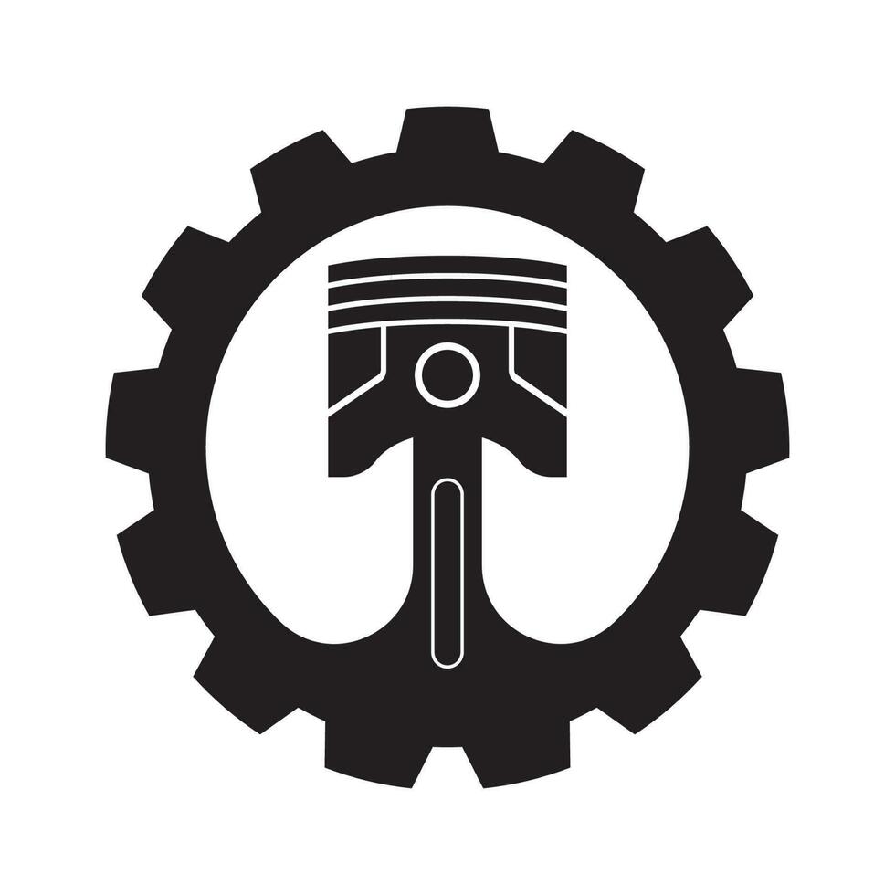 Piston icon logo vector illustration design template 24354722 Vector