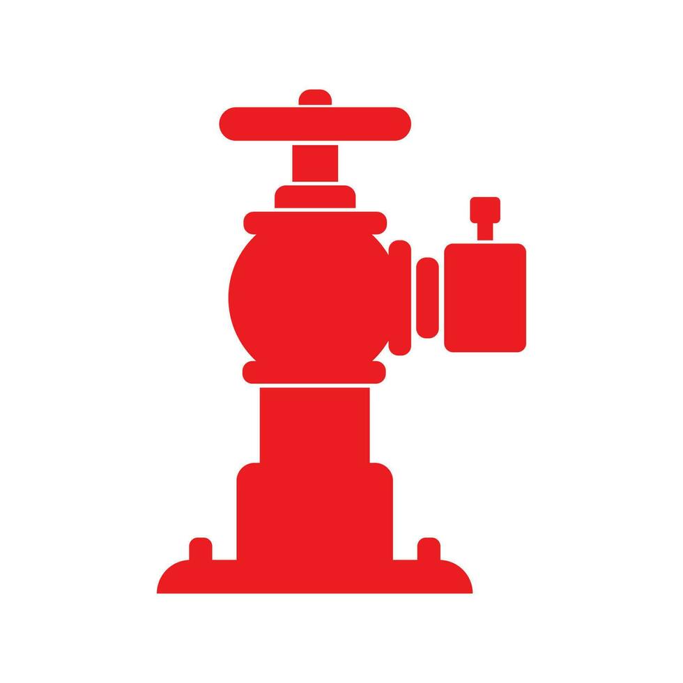 Fire hydrant symbol icon, logo vector illustration design template