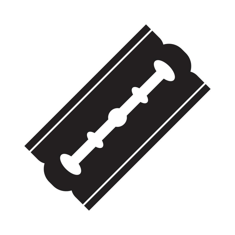 Razor blade symbol icon, logo vector illustration design template