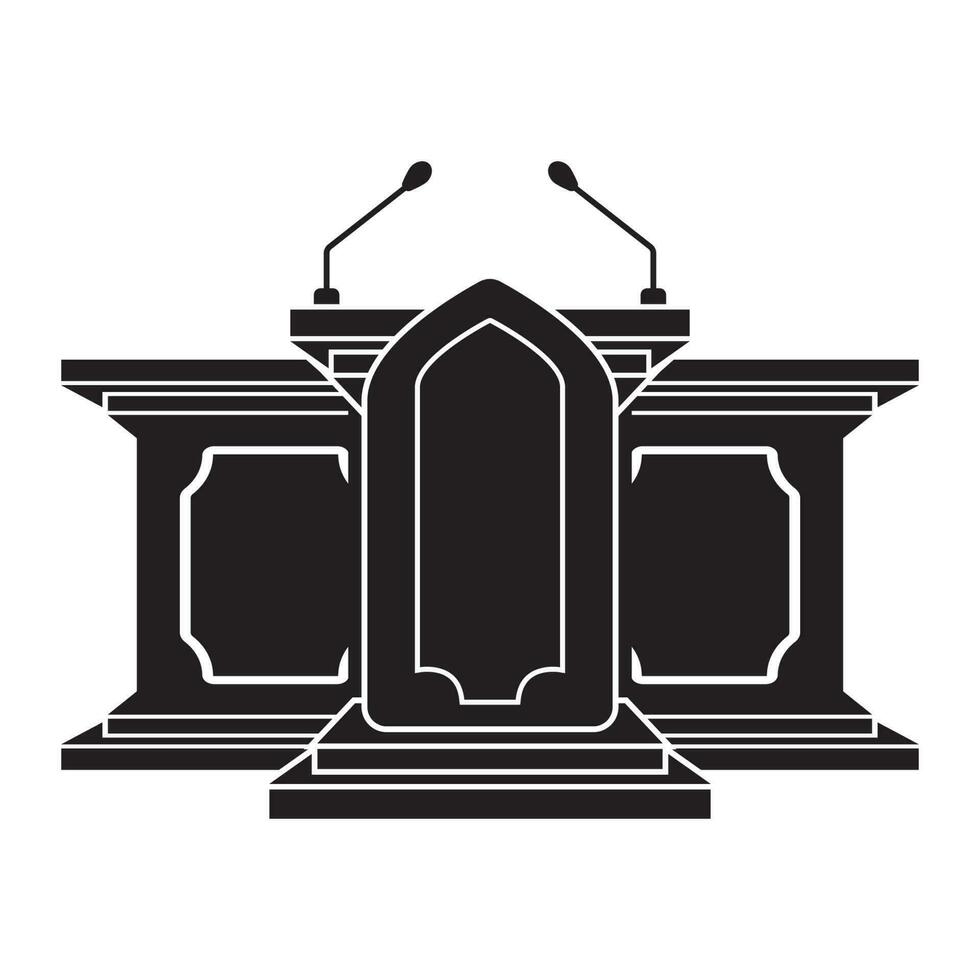 Pulpit symbol icon,logo vector illustration design template