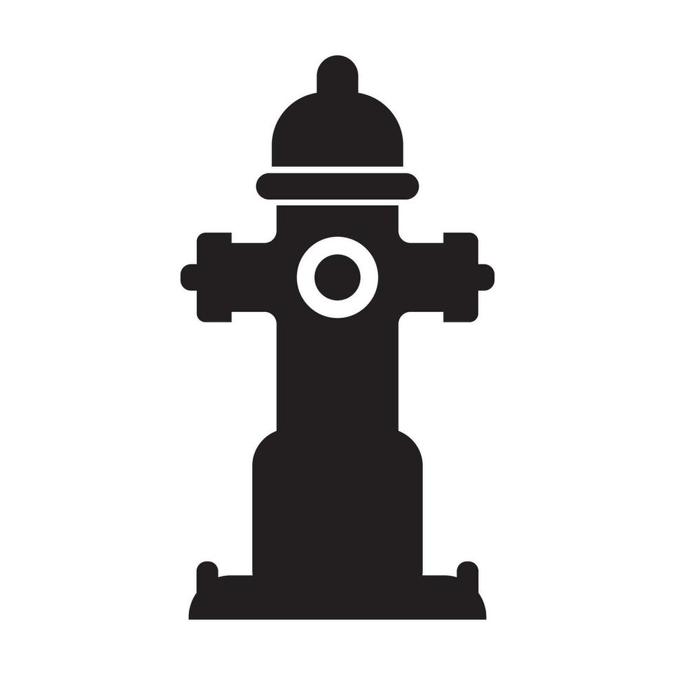 Fire hydrant symbol icon, logo vector illustration design template