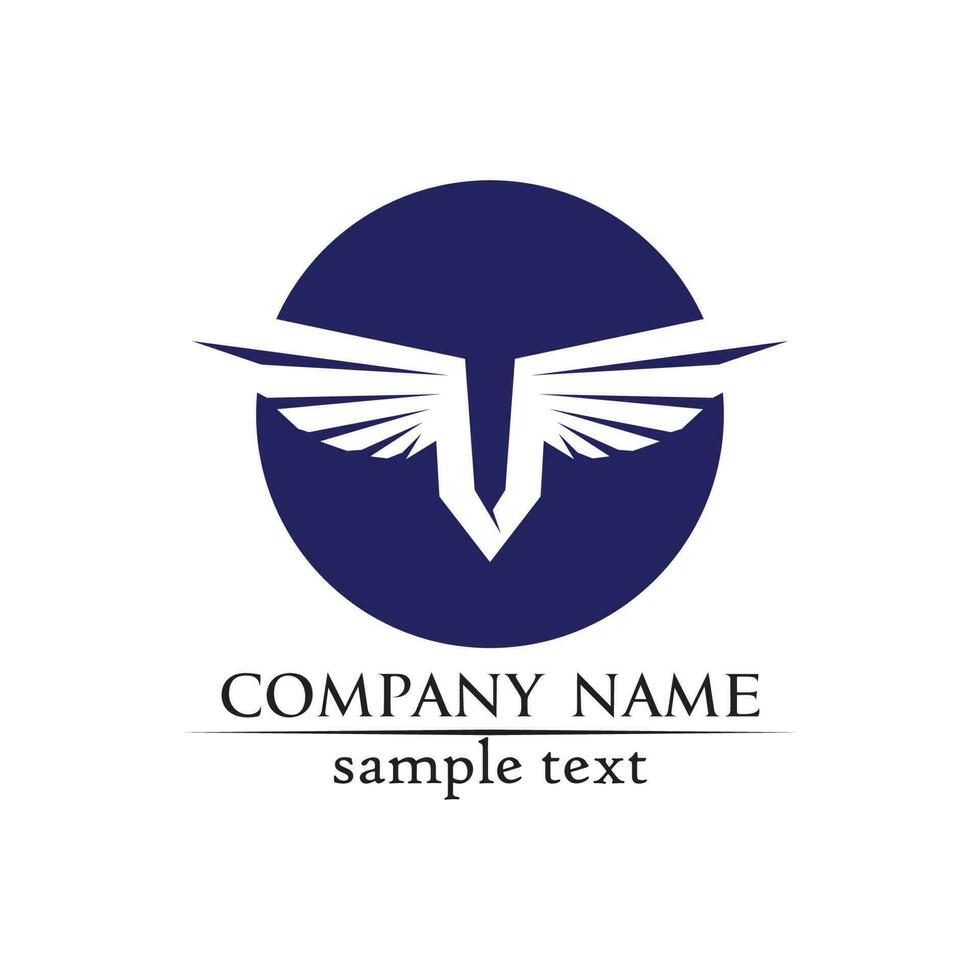 Falcon Wings Logo Template vector icon logo design app