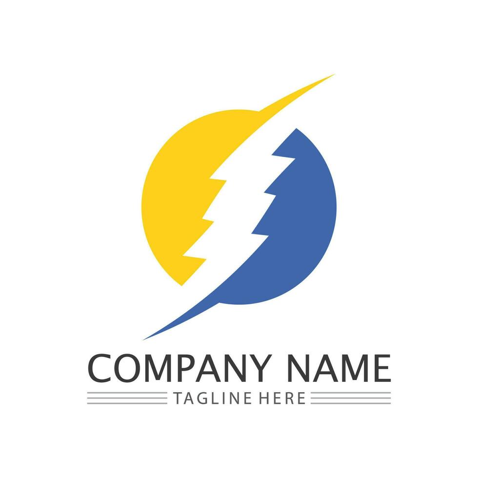 Flash Electric Logo Vector icon illustration design template. Bolt Energy Icon.electric logo flash vector bolt