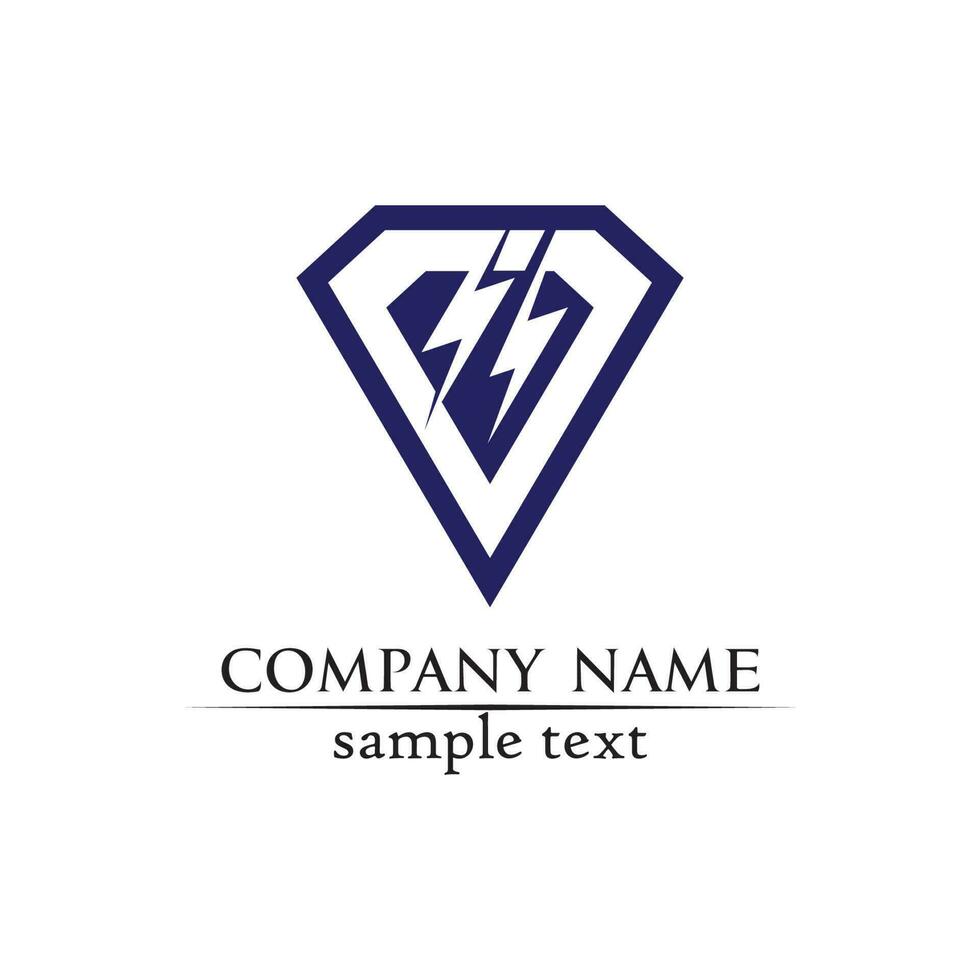 Diamond and Jewel design vector Logo Template symbol