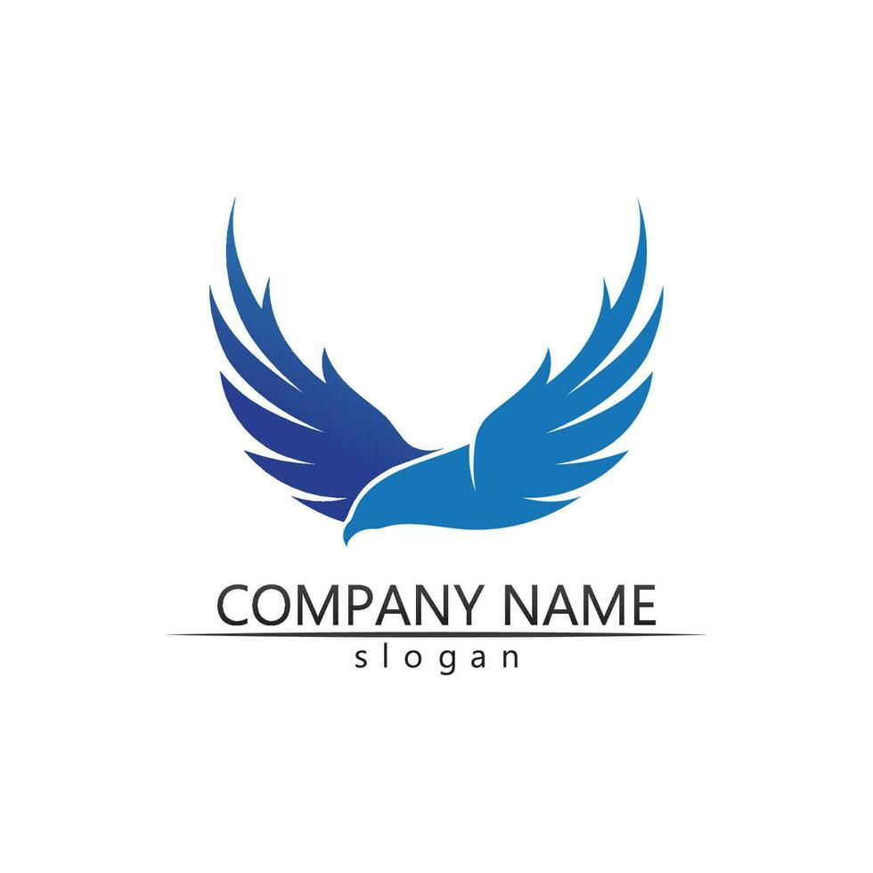 Black wing logo symbol for a professional designer vector