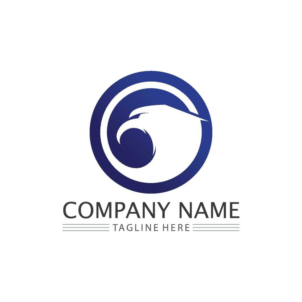 Falcon Logo Template vector