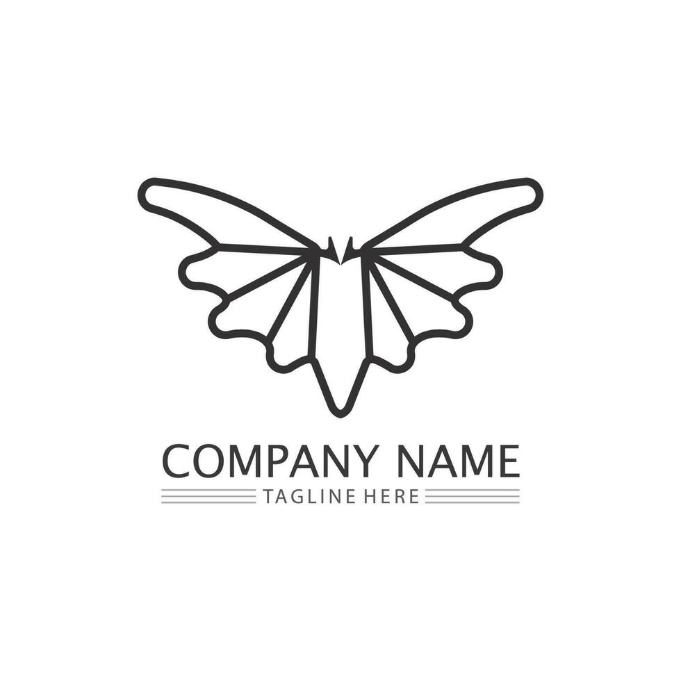 bat vector icon logo template