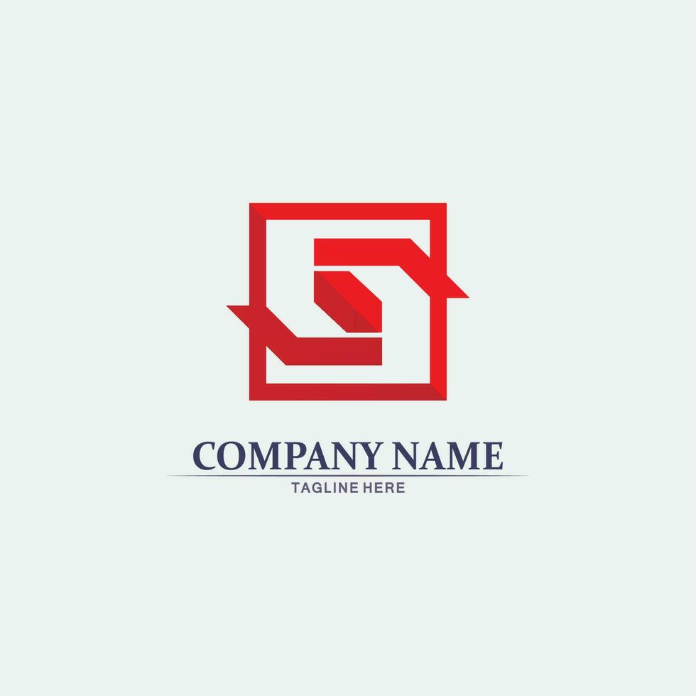 Business corporate S letter logo vector