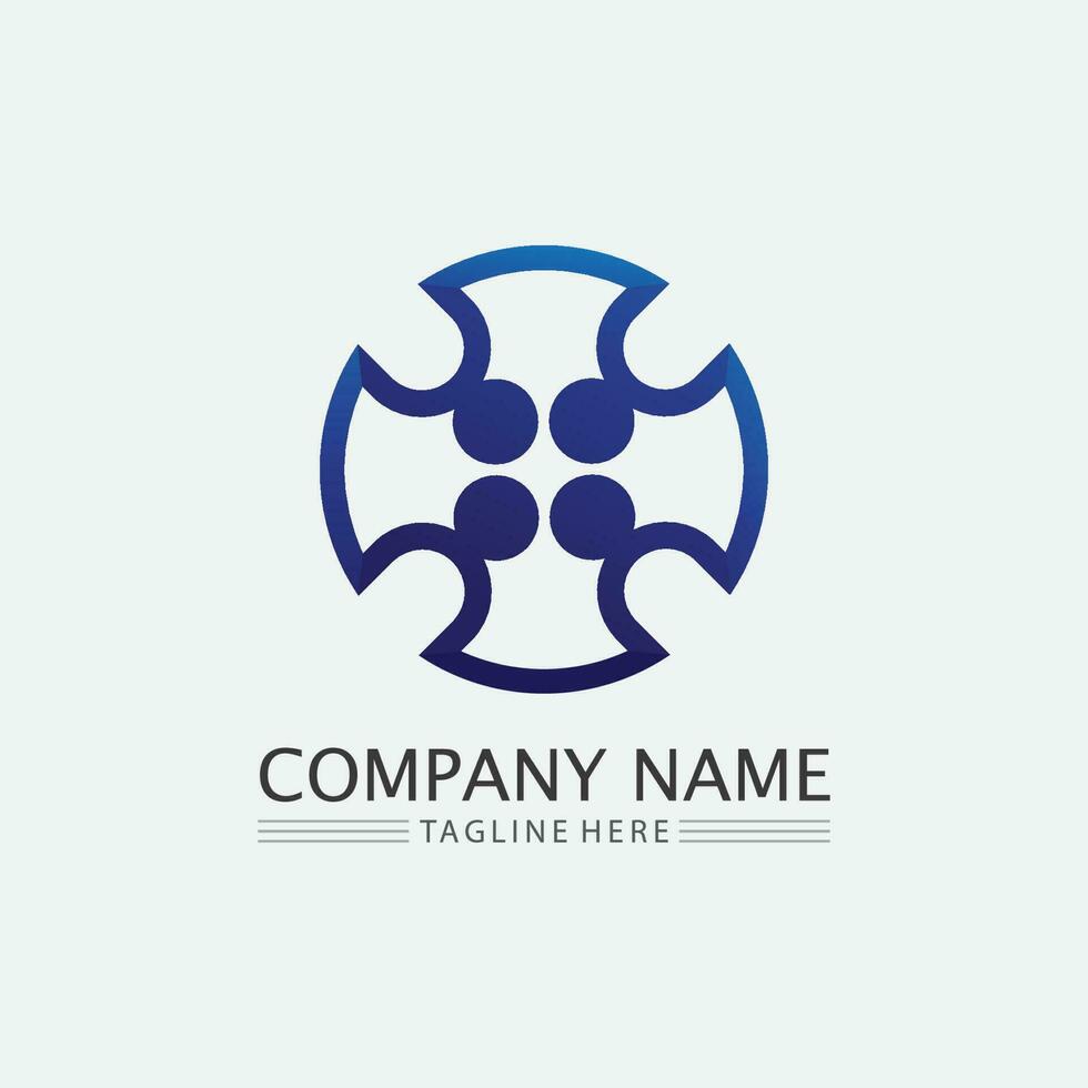 People logo, Team, Succes people work, Group and Community, Group Company and Business logo vector and design Care, Family icon Succes logo