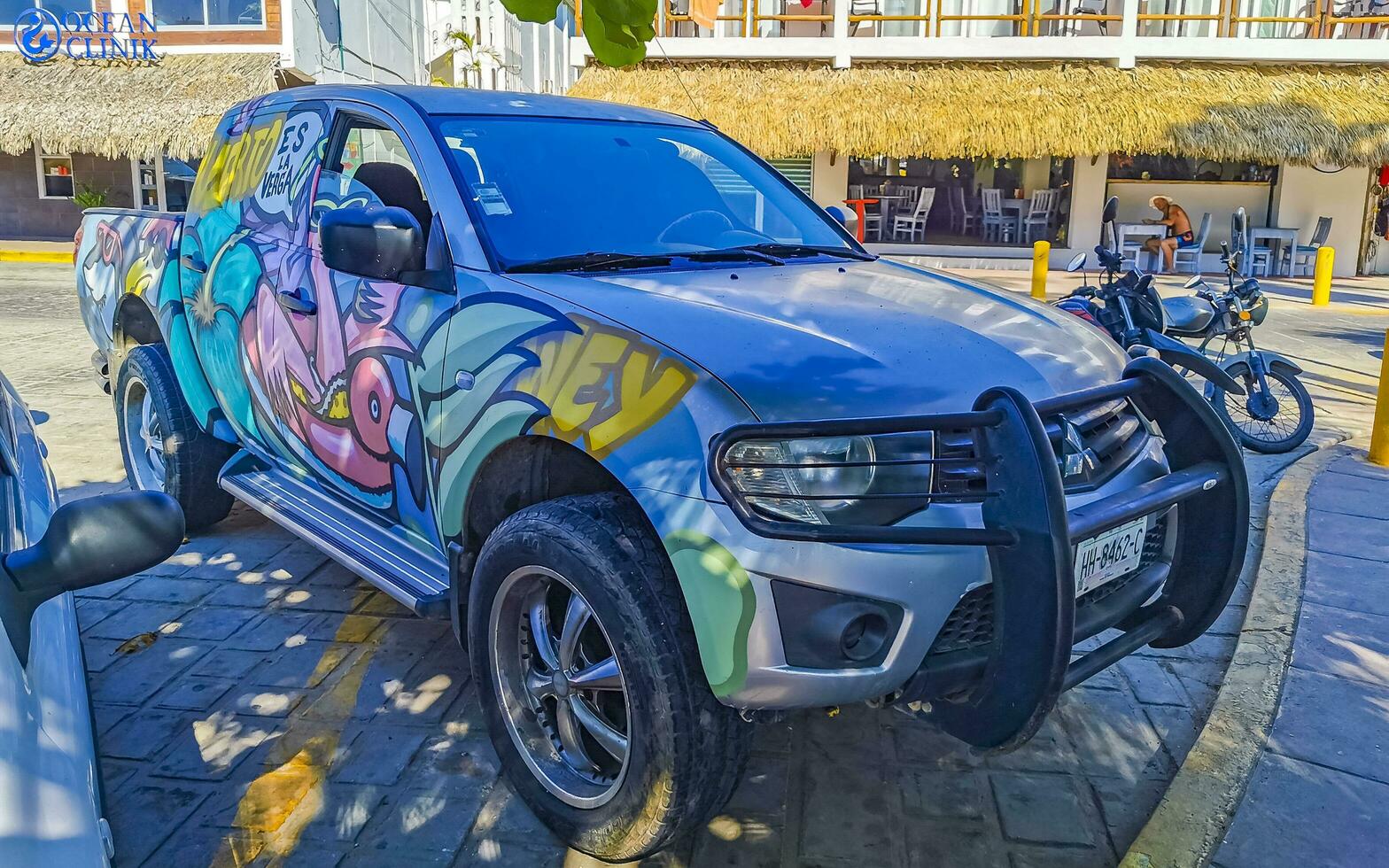 Puerto Escondido Oaxaca Mexico 2023 Mexican classic pickup truck car 4x4 Off-road vehicles Mexico. photo