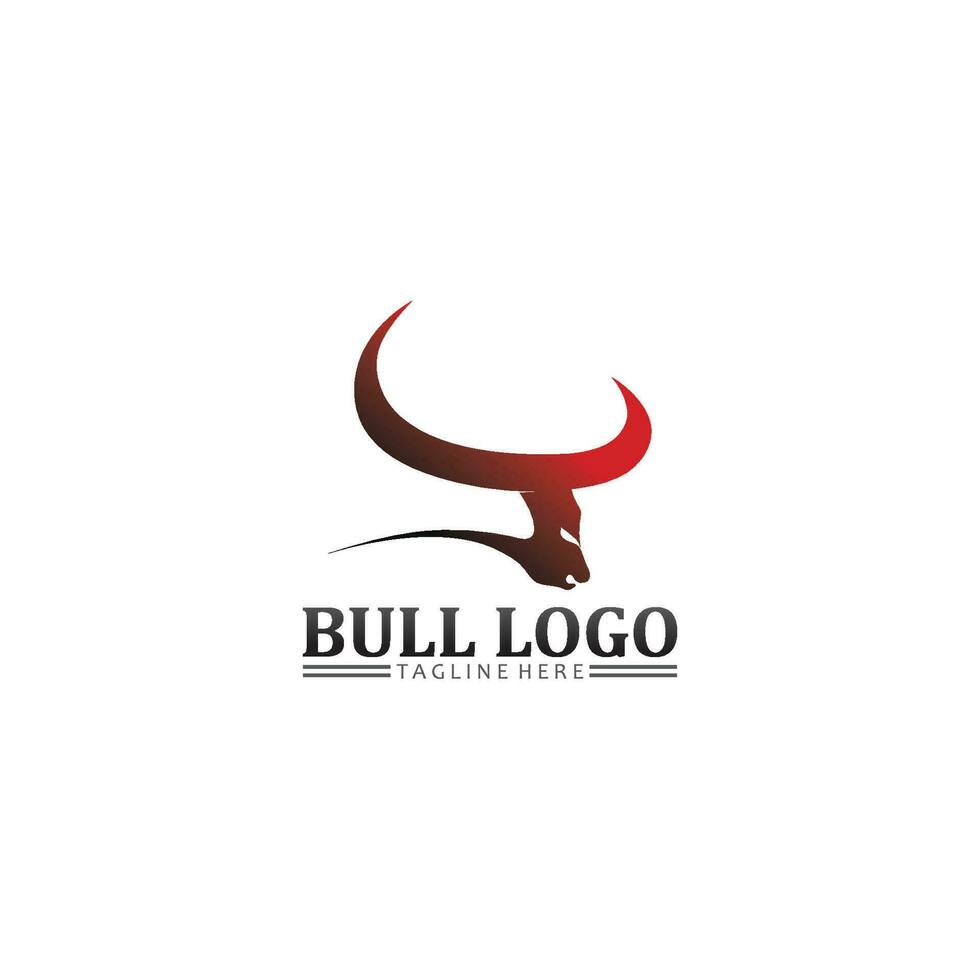 cabeza de búfalo de toro, vaca, vector de diseño de logotipo de mascota animal para búfalo de cuerno deportivo, animal, mamíferos, logotipo de cabeza, salvaje, matador