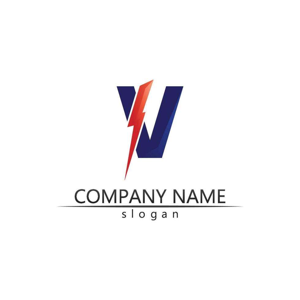 V Letter Logo Template vector