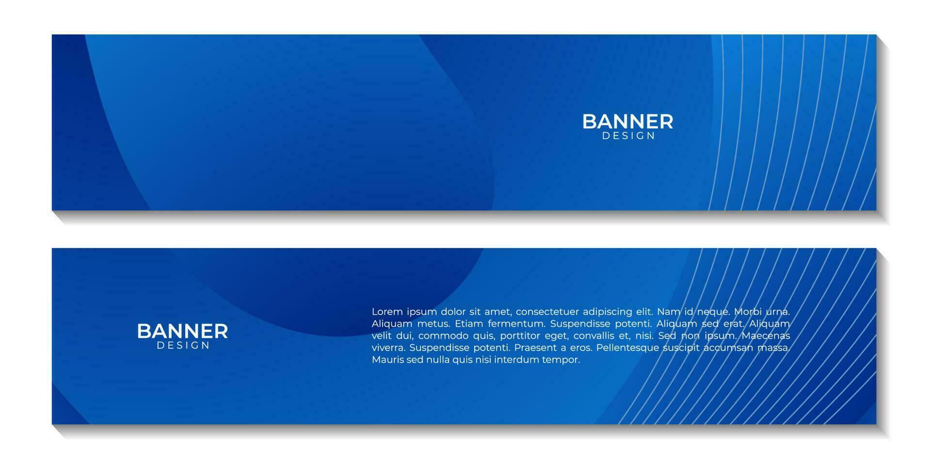 banners blue abstract background. vector illustration