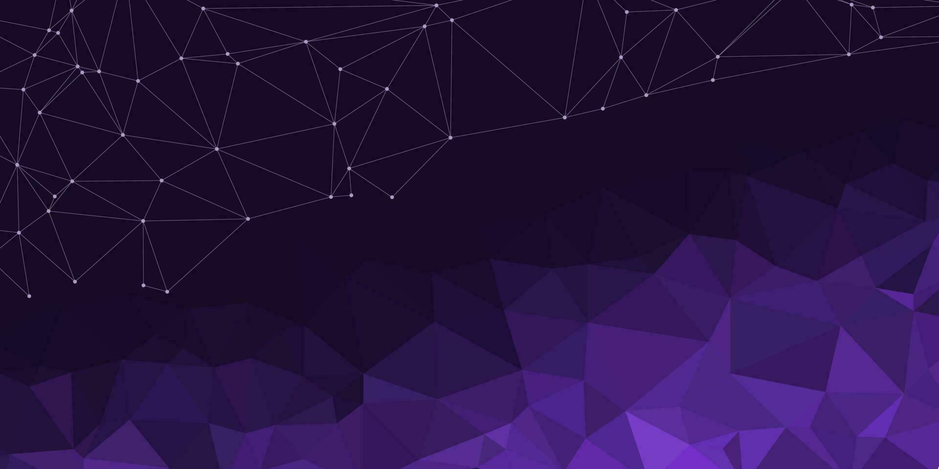 abstract 3d purple polygonal background vector illustration