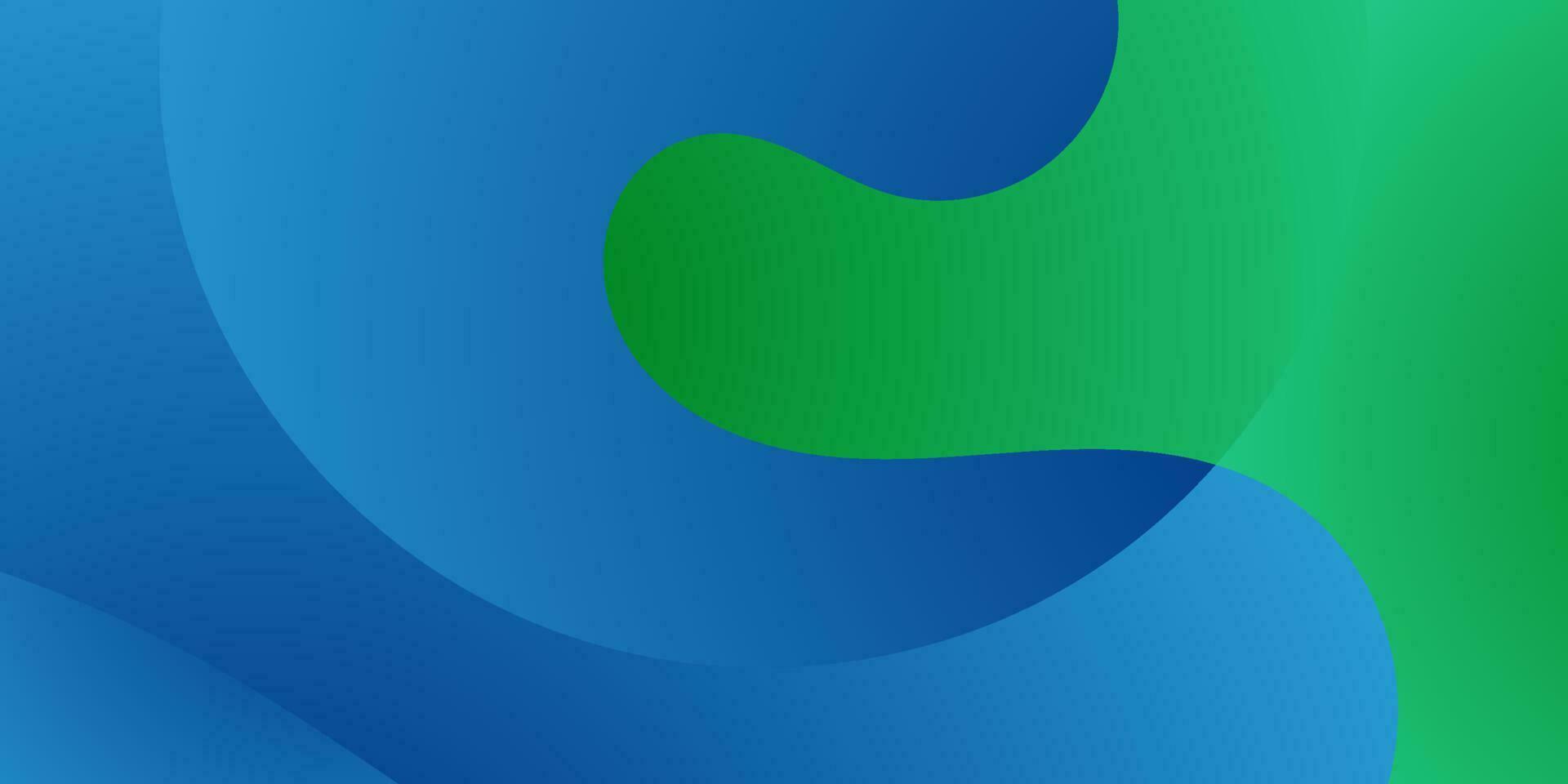 abstract green and blue background with waves vector