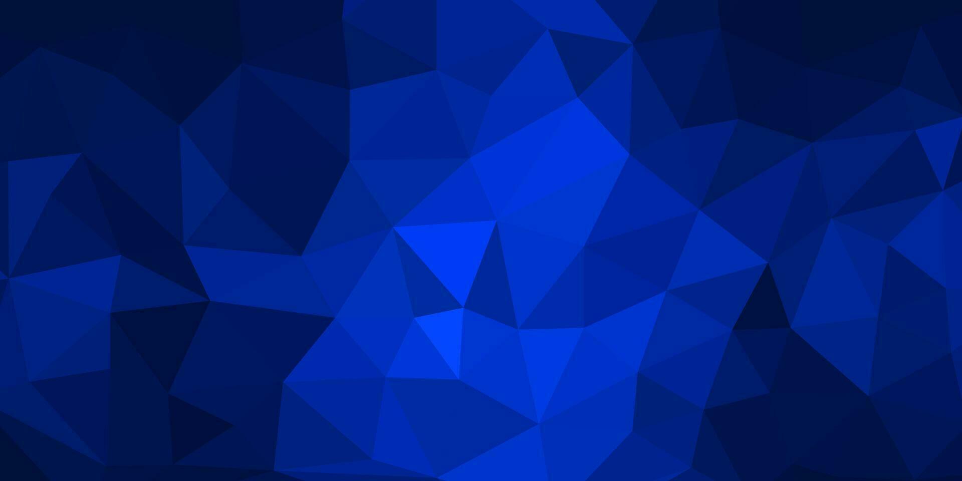 abstract blue geometric background with triangles design vector