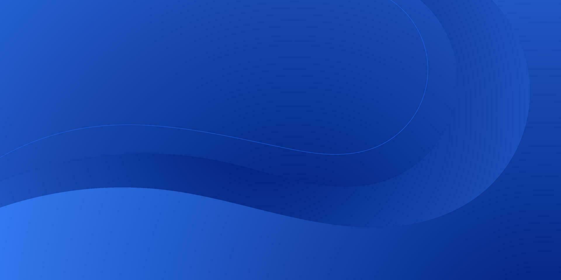 simple abstract blue wave gradient background vector