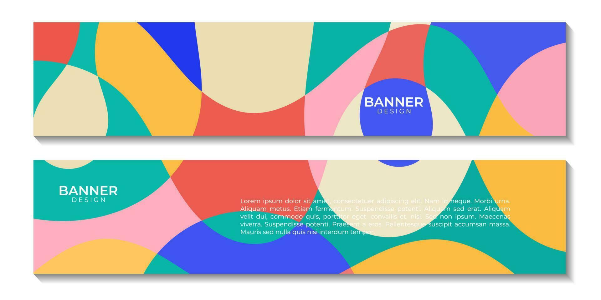 set of banners. abstract arts colorful organic background. vector