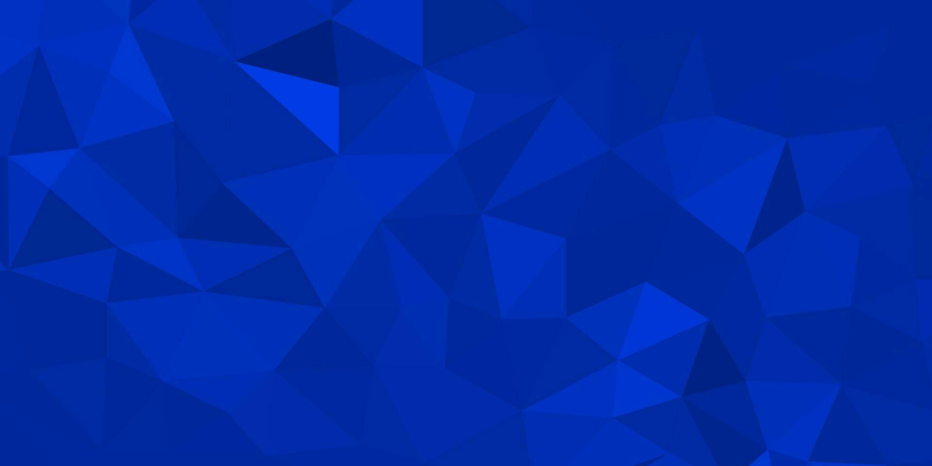 abstract blue geometric background with triangles design vector