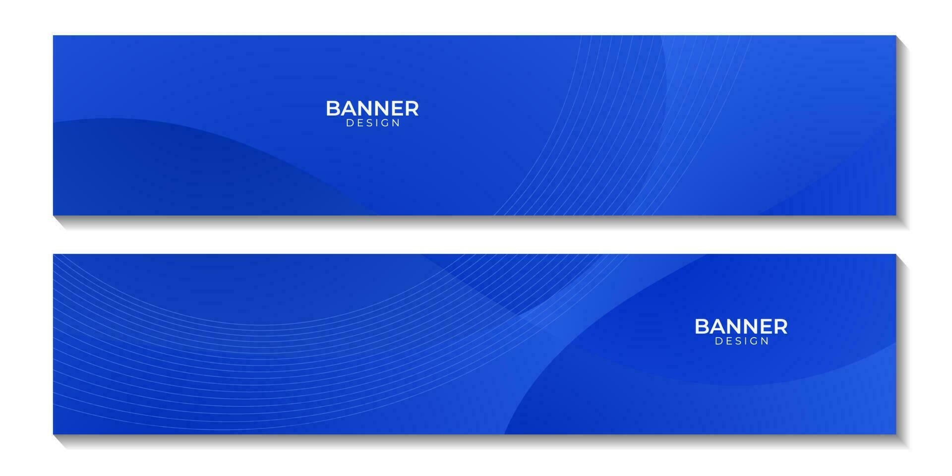 abstract business banners blue wave gradient background vector