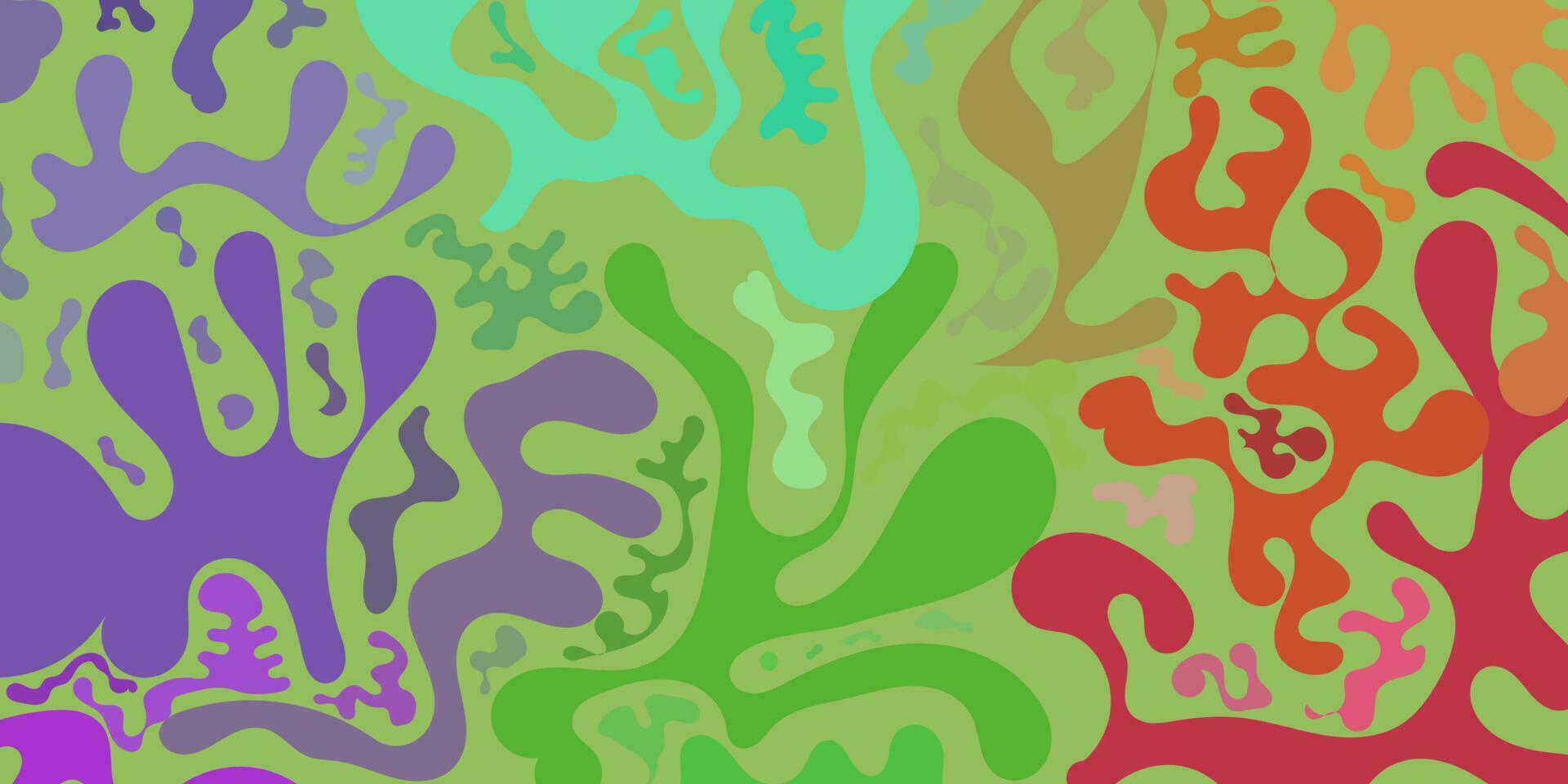 background abstract pattern with organic flowers vector