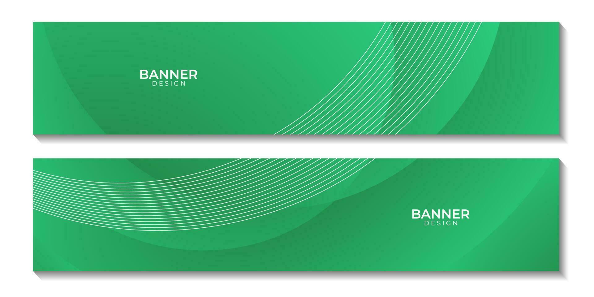 abstract green wave gradient background vector