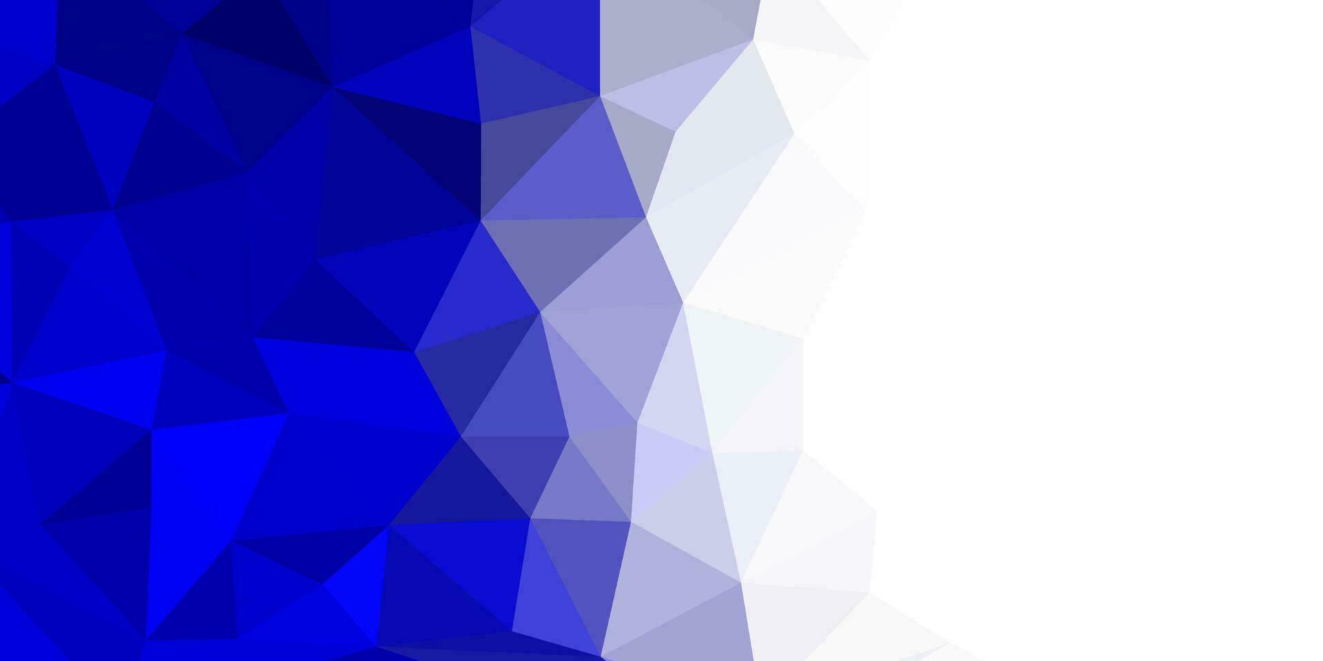 abstract blue and white background with triangles vector