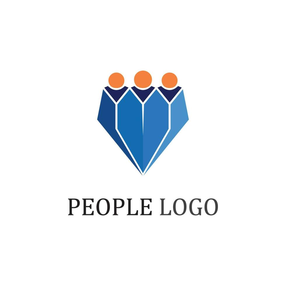 People logo, Team, Succes people work, Group and Community, Group Company and Business logo vector and design Care, Family icon Succes logo