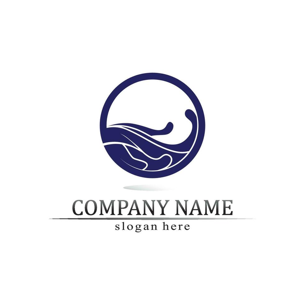 Water drop Logo Template vector